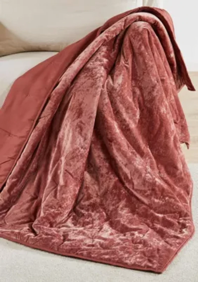 BH Abruzzi Velvet Spice Quilted Throw