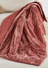 BH Abruzzi Velvet Spice Quilted Throw