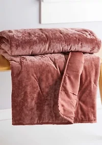 BH Abruzzi Velvet Spice Quilted Throw