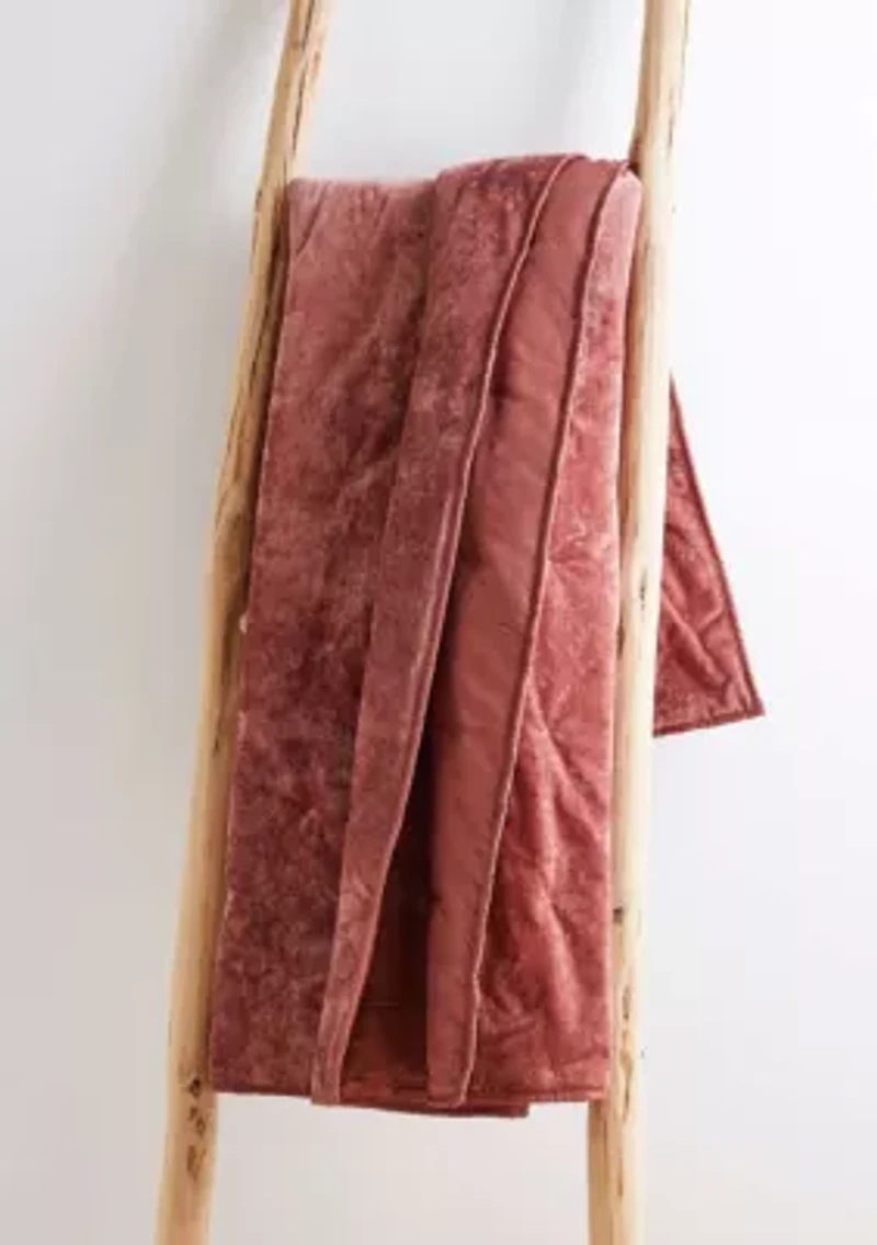 BH Abruzzi Velvet Spice Quilted Throw