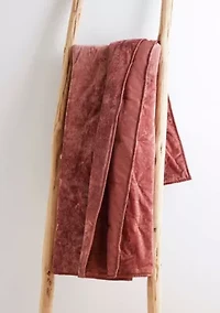 BH Abruzzi Velvet Spice Quilted Throw