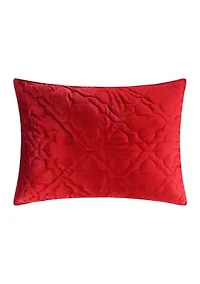 BH Caserta Velvet Red Standard Sham