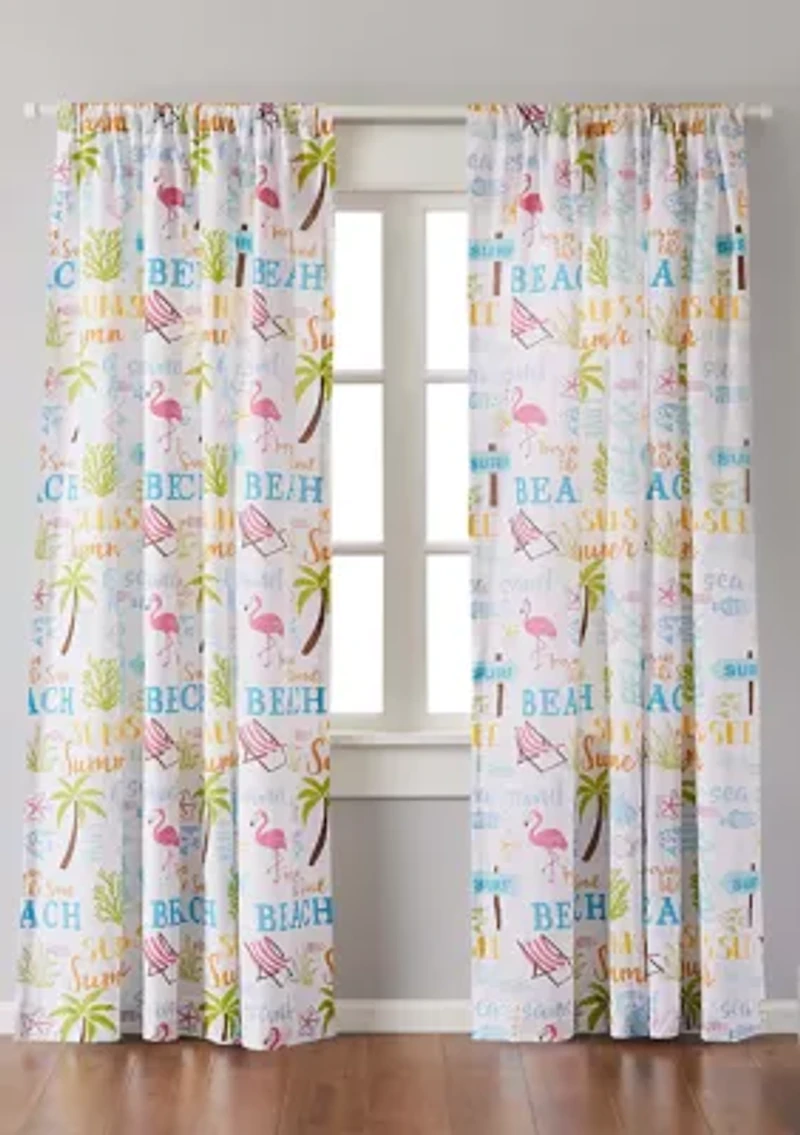 Beach Days Drape Panel