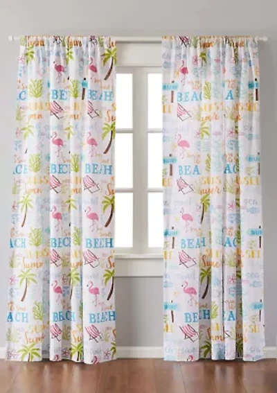 Beach Days Drape Panel