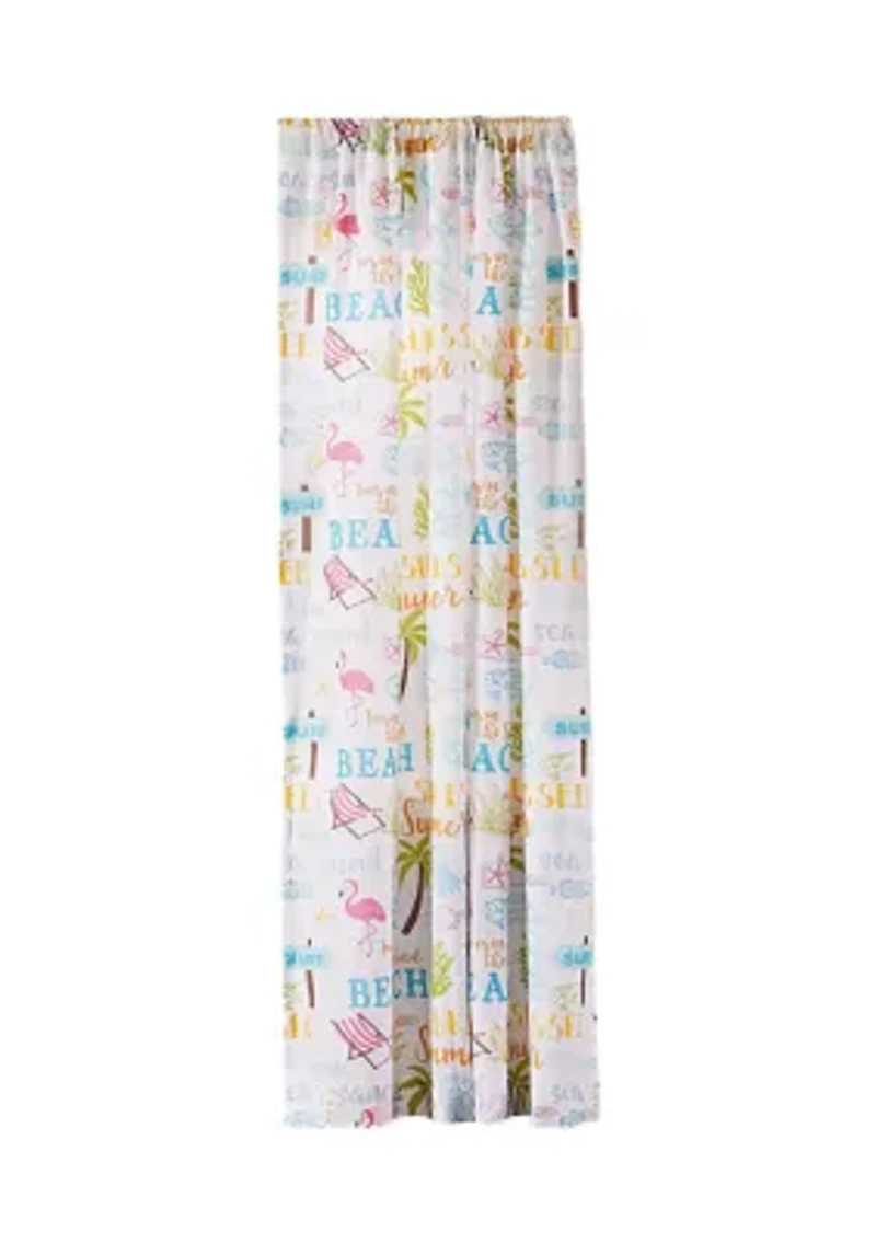 Beach Days Drape Panel