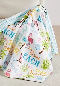 Beach Days Quilted Throw