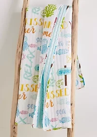 Beach Days Quilted Throw