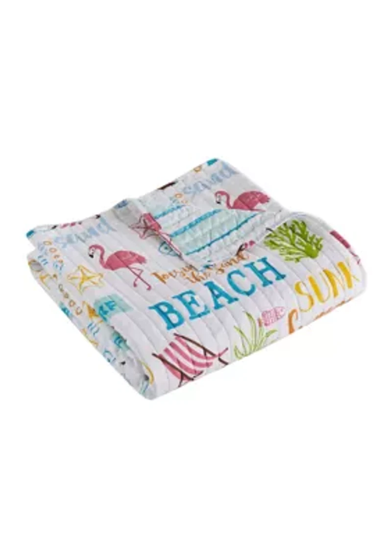 Beach Days Quilted Throw