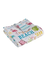 Beach Days Quilted Throw