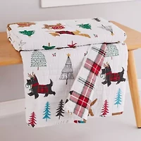 Jingle Paws Quilted Throw