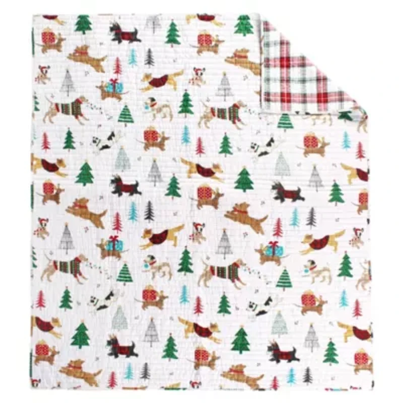 Jingle Paws Quilted Throw