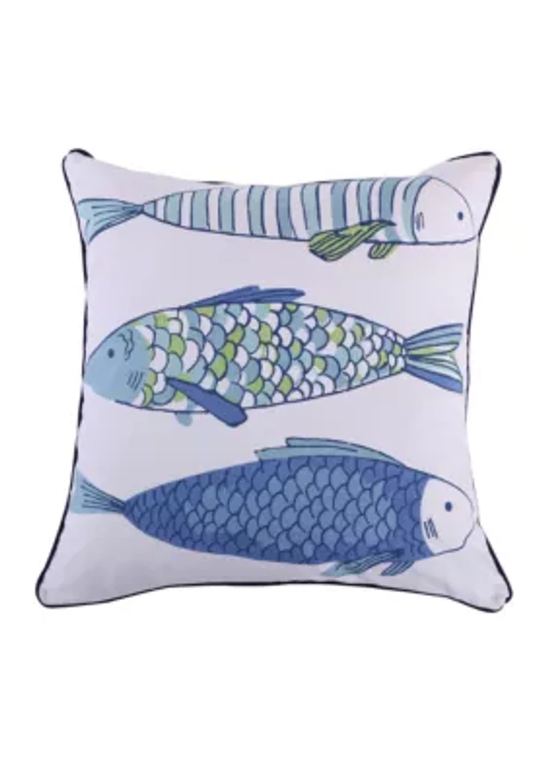Kochi Fish Printed Fish Pillow