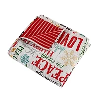 Santa Claus Lane Quilted Throw