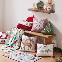 Santa Claus Lane Quilted Throw