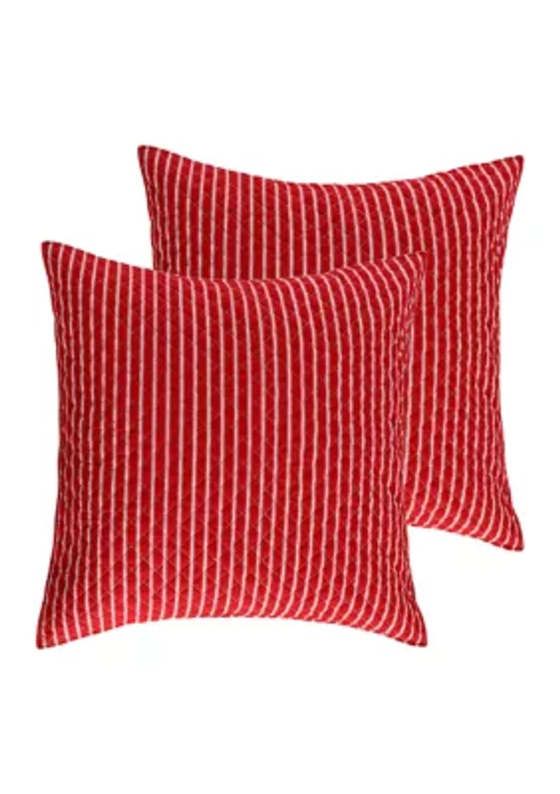 Santa Claus Lane Euro Sham - Set of 2