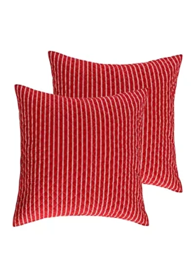 Santa Claus Lane Euro Sham - Set of 2