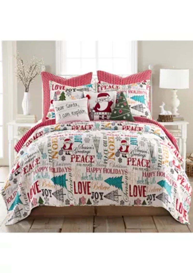 Santa Claus Lane Euro Sham - Set of 2