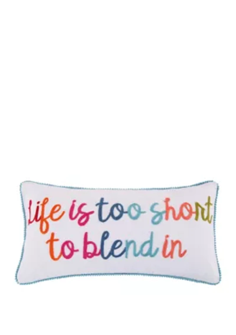 Jules Life Too Short Pillow