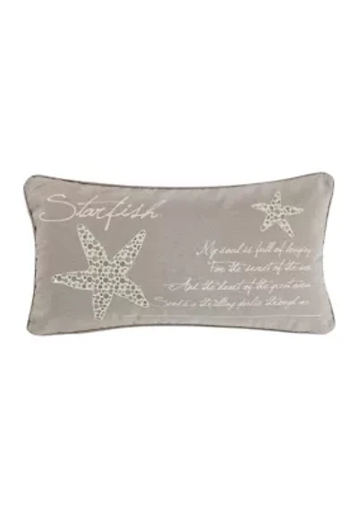 Kailua Starfish Script Pillow