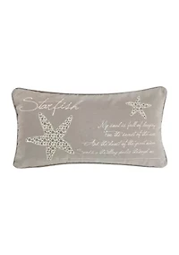 Kailua Starfish Script Pillow