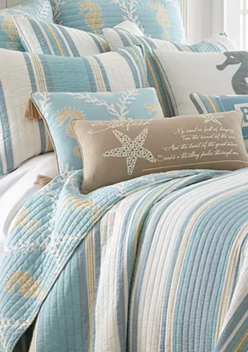Kailua Starfish Script Pillow