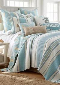 Kailua Quilted Tassel Pillow