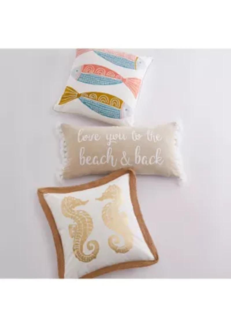 Beacon Beach and Back Pillow