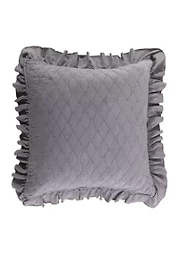 Grey Stonewashed Euro Sham Set