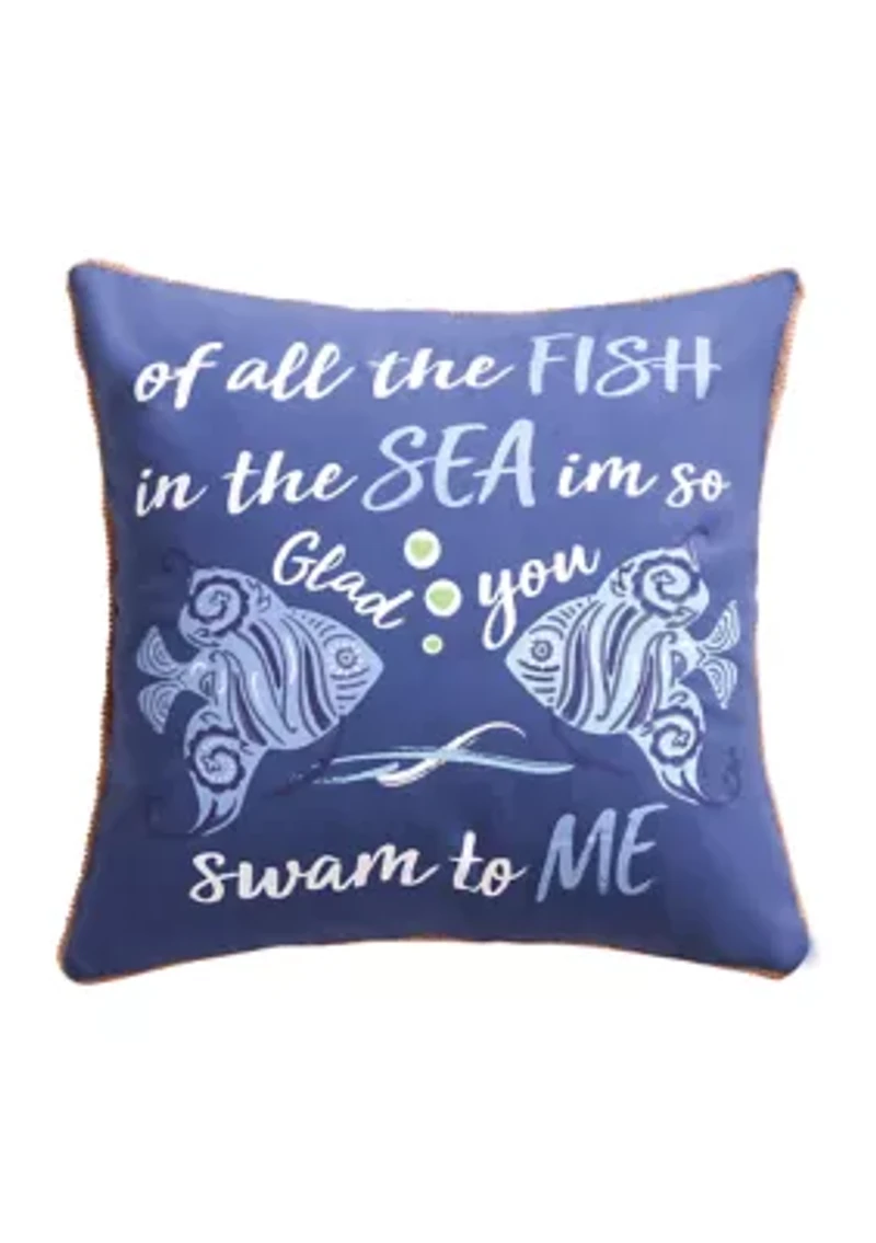 Laida Beach Fish, Sea, Me Pillow