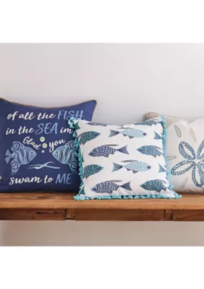 Laida Beach Fish, Sea, Me Pillow