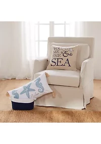 Tobago Stripe Blue Quilt Set