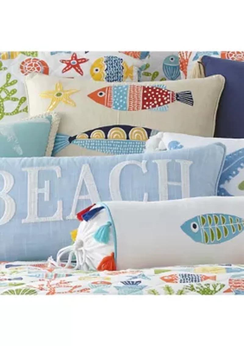 St. Anton Multi Color Fish Pillow