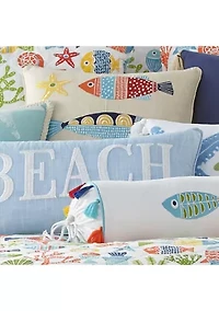 St. Anton Multi Color Fish Pillow