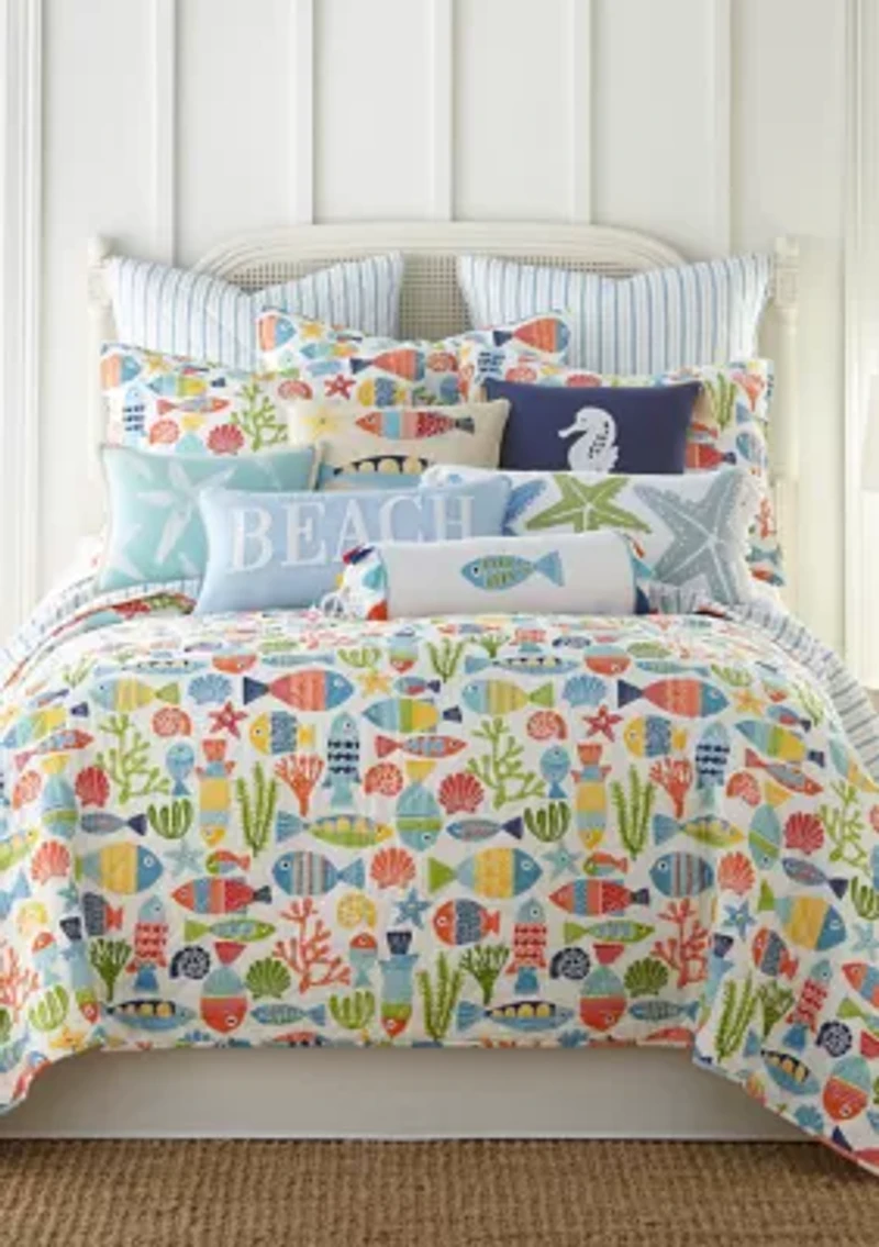 St. Anton Multi Color Fish Pillow