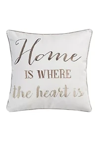  Angelina Linen Home Heart Tassel Pillow