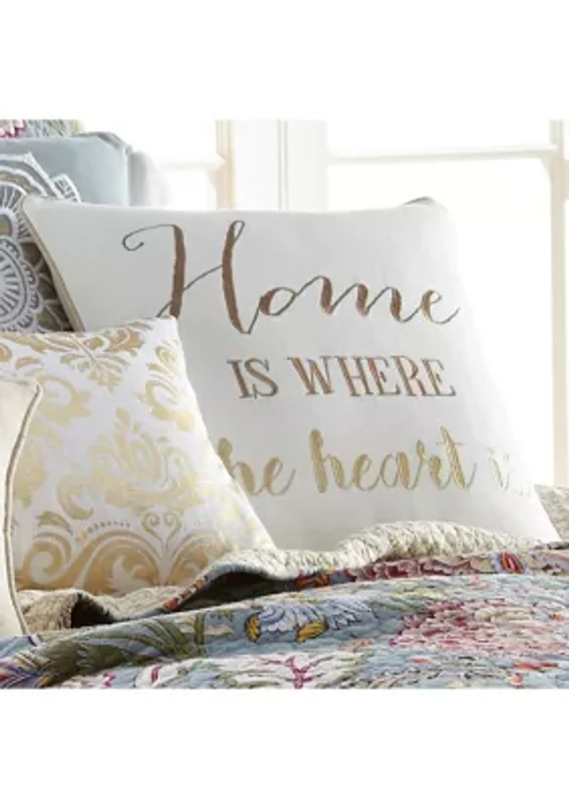  Angelina Linen Home Heart Tassel Pillow