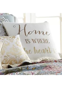  Angelina Linen Home Heart Tassel Pillow