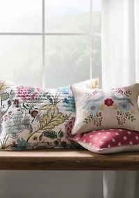 Angelica Red Paisley Pillow