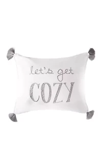 Camden Let's Get Cozy Tassel Pillow
