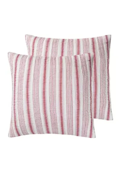 Camden Red Euro Sham Set of 2