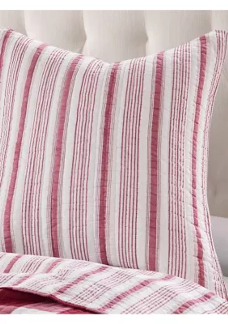 Camden Red Euro Sham Set of 2