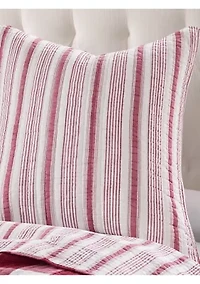 Camden Red Euro Sham Set of 2