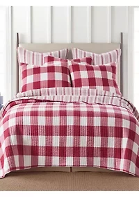 Camden Red Euro Sham Set of 2