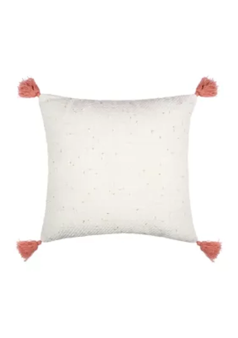 Loretta Textured Tassel Pillow