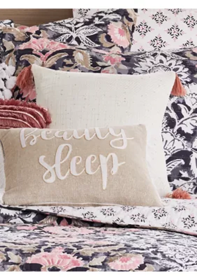 Loretta Textured Tassel Pillow