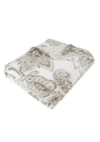 Bennett Taupe Quilted Throw