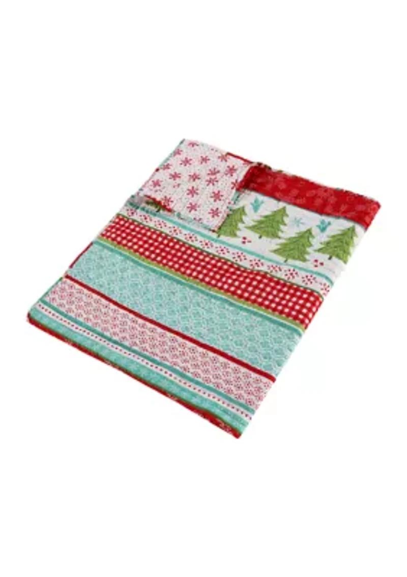 Let It Snow Quilted Throw