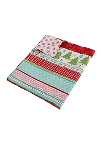 Let It Snow Quilted Throw