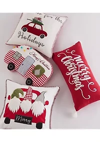 Road Trip Gnomes Pillow