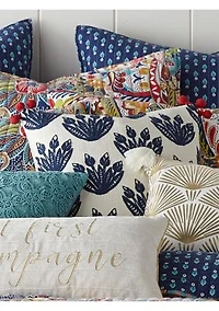 Nanette Crewel Pom Pillow